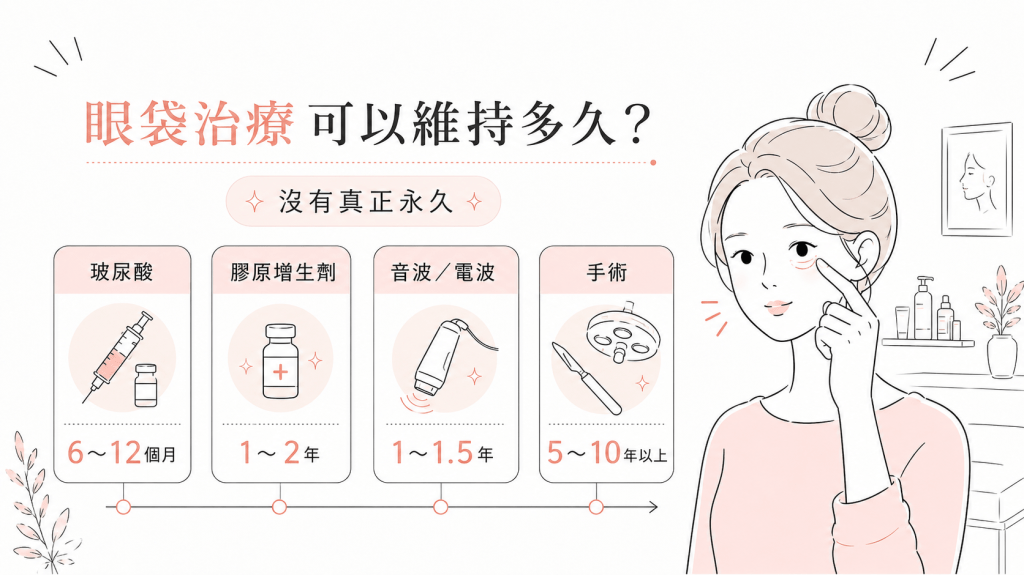 眼袋治療可以維持多久？一次治療真的能永久嗎