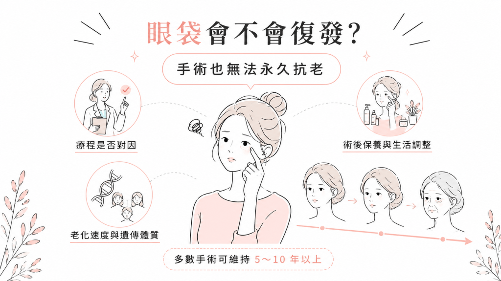 眼袋會不會復發？連手術都無法「永久抗老」的真相