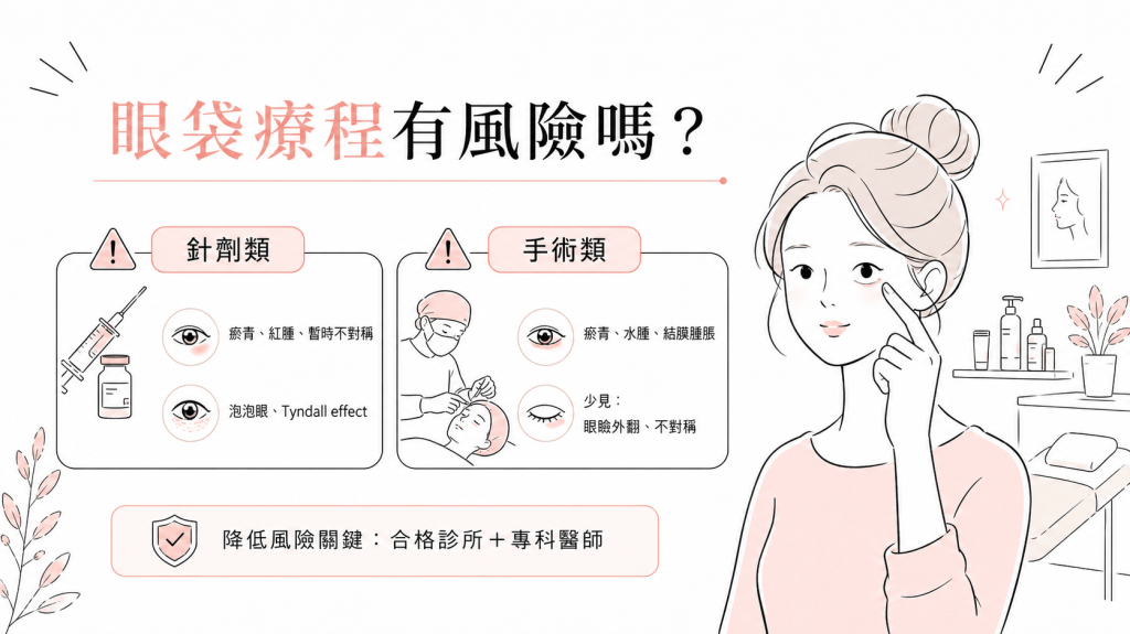 眼袋療程有風險嗎？從泡泡眼、Tyndall 到眼瞼外翻全解析